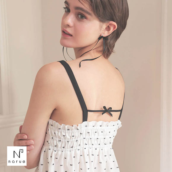 ナルエー パジャマ コットンカットドビーサマードレス ルームウェア レディース NARUE