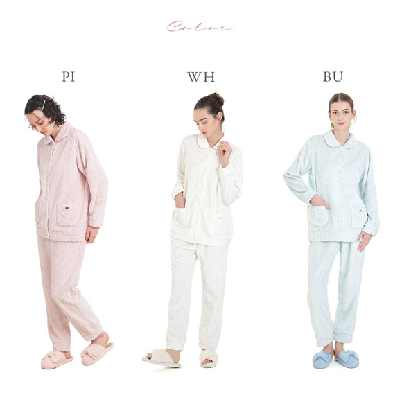 ナルエー パジャマ ソフティースノーケーブルシャツパジャマ ルーム