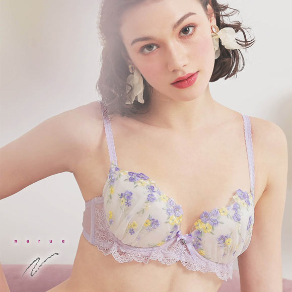 ナルエー ランジェリー ラプンフルール ブラジャー 3/4カップ レディース DE NARUE