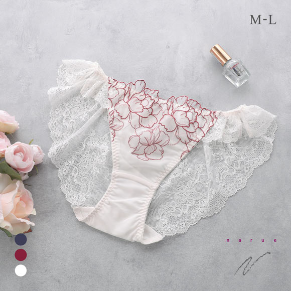 ナルエー ランジェリー ミストラル バックレース ショーツ 総レース NARUE