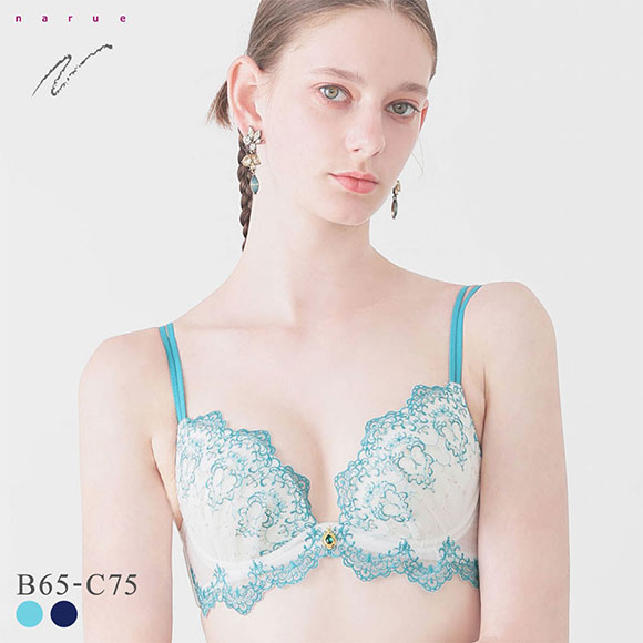 ナルエー ランジェリー ジャスミン ブラジャー BC Lワイヤー 谷間ブラ NARUE