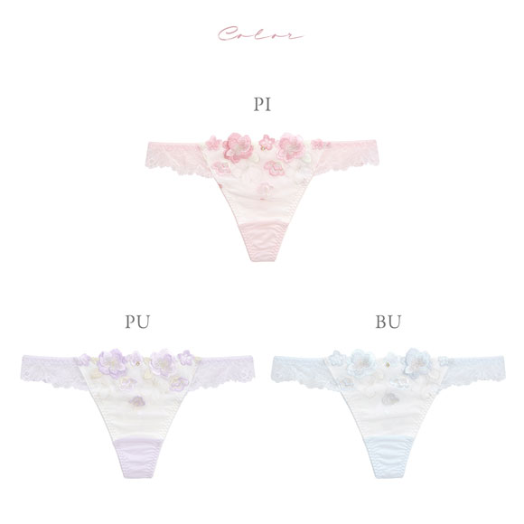 ナルエー ランジェリー ティア Tバック ショーツ タンガ バックレース 総レース NARUE