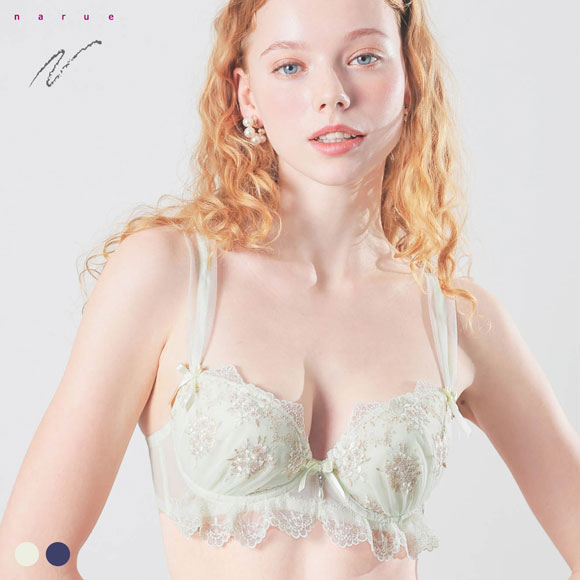ナルエー ランジェリー ピュアリー ブラジャー L字ワイヤー DE 単品