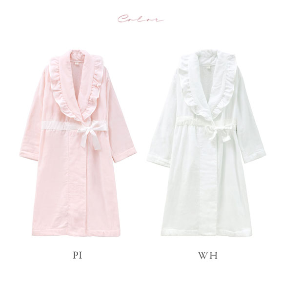 ナルエー パジャマ シャ―リングタオル バスローブ ローブ ルームウェア 綿100％ レディース NARUE