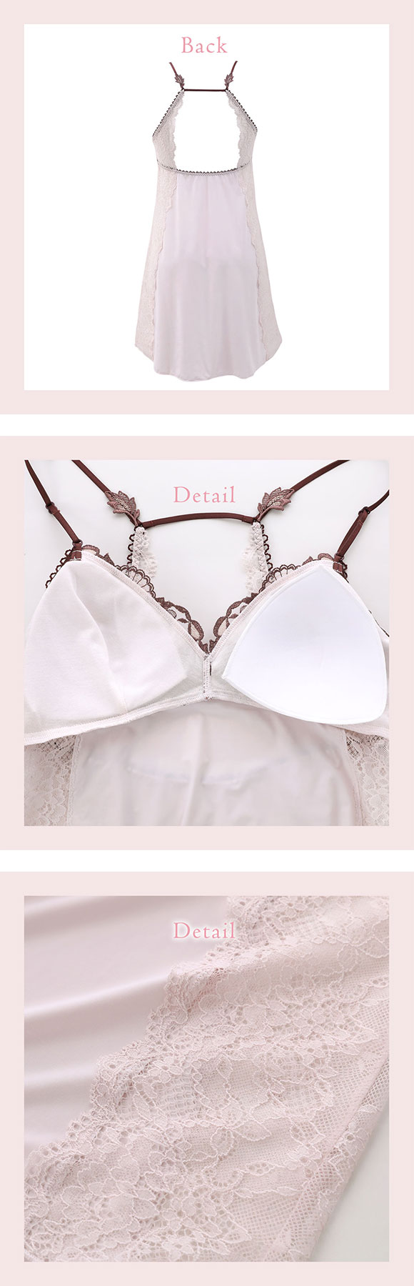 リサマリ エレノア カップ付き スリップ ランジェリー Risa Magli