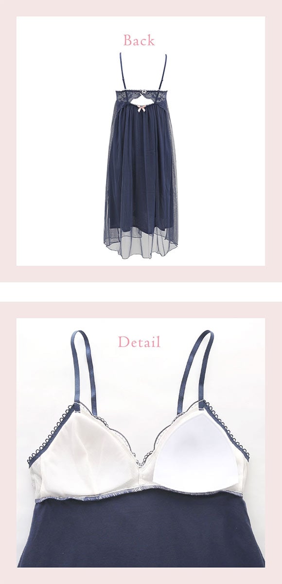 リサマリ フェリーチェ カップ付き マキシワンピース ランジェリー Risa Magli