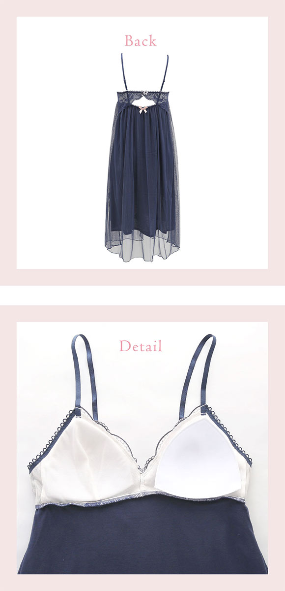 リサマリ フェリーチェ カップ付き マキシワンピース ランジェリー Risa Magli