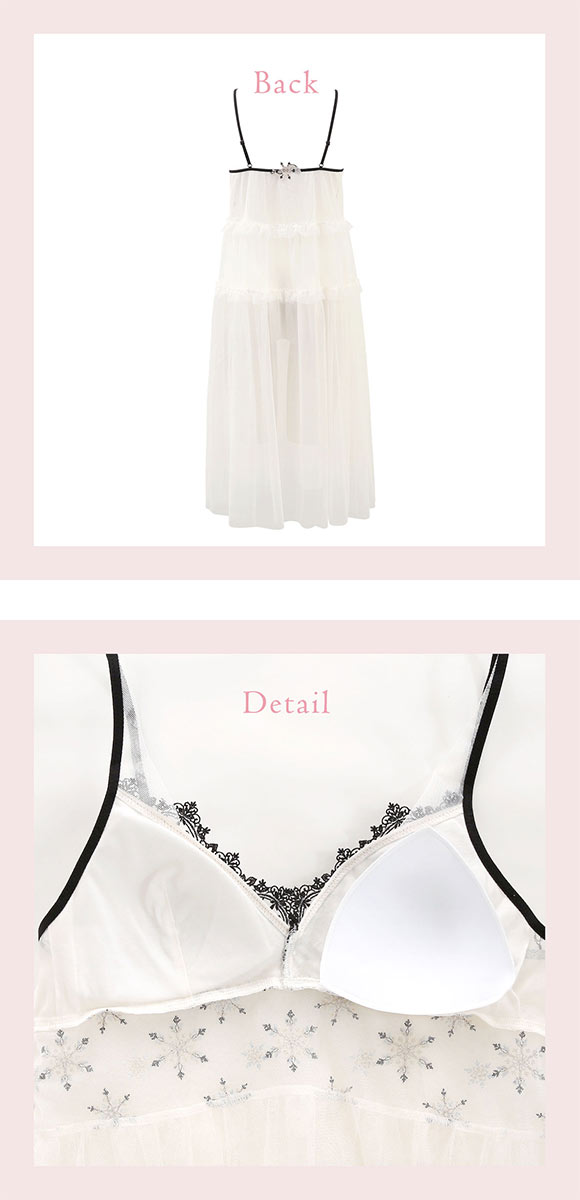 リサマリ グレッタ カップ付き マキシワンピース ランジェリー Risa