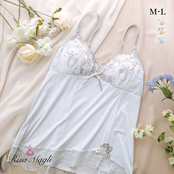リサマリ アイシャ カップ付き キャミソール ミニスリップ ランジェリー Risa Magli
