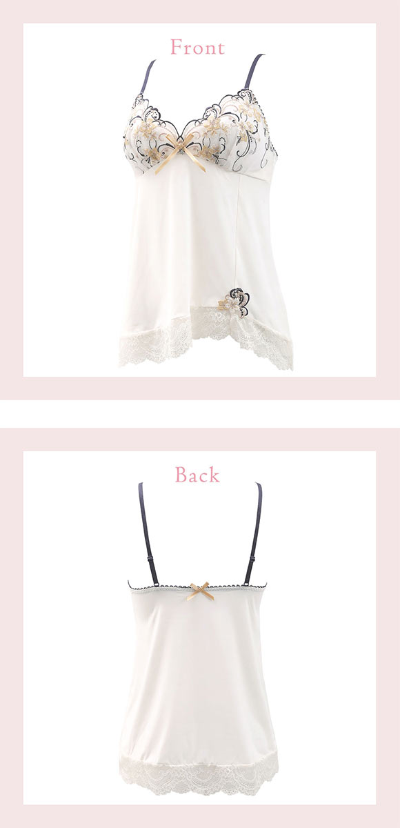 リサマリ アイシャ カップ付き キャミソール ミニスリップ ランジェリー Risa Magli