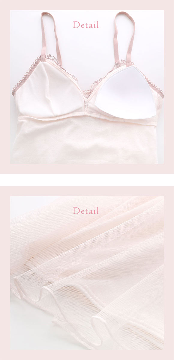 リサマリ ラーレ カップ付き キャミソール ミニスリップ ランジェリー Risa Magli