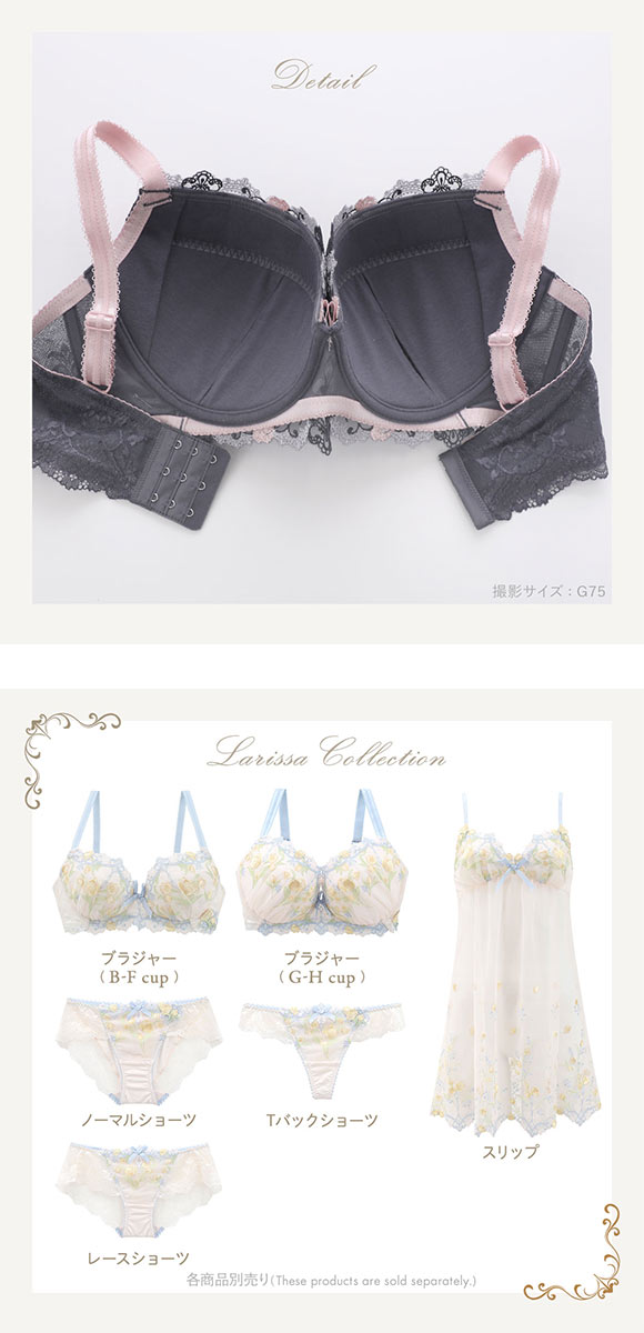 リサマリ レーヌ ラリッサ ブラジャー GH グラマーブラ 大きいサイズ Risa Magli Reine