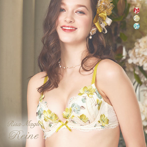 リサマリ Risa Magli レーヌ Reine セレスト 3/4カップ ブラジャー EF 谷間ブラ 単品