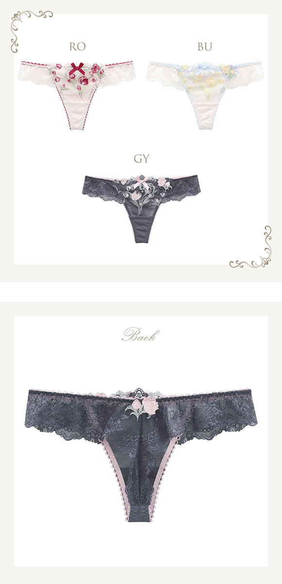 リサマリ レーヌ ラリッサ ショーツ Tバック バックレース タンガ ソング Risa Magli Reine