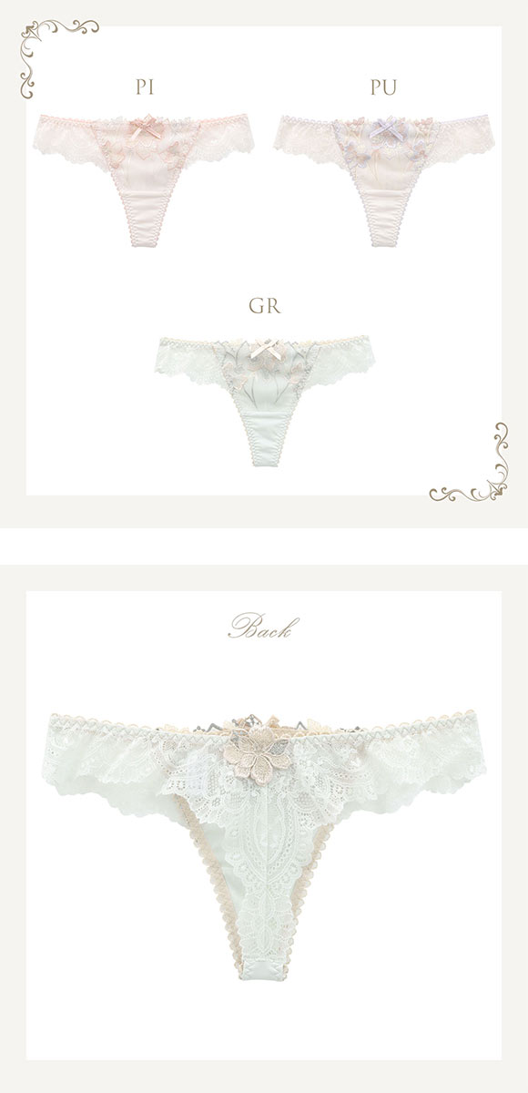 リサマリ レーヌ アデリーノ ショーツ Tバック タンガ ソング バックレース Risa Magli Reine