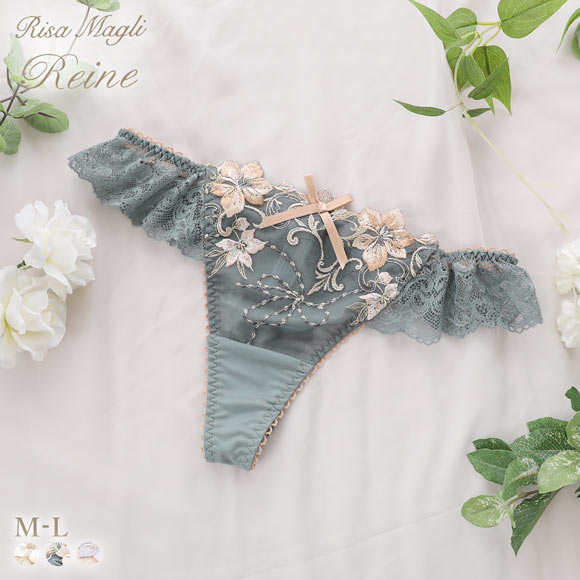 リサマリ レーヌ ヴァネッサ ショーツ Tバック タンガ ソング バックレース Risa Magli Reine