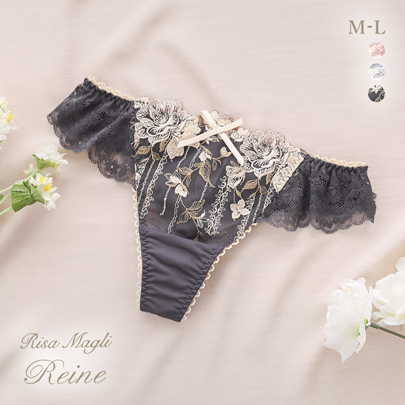 リサマリ レーヌ クラシーナ ショーツ Tバック バックレース タンガ ソング Risa Magli Reine