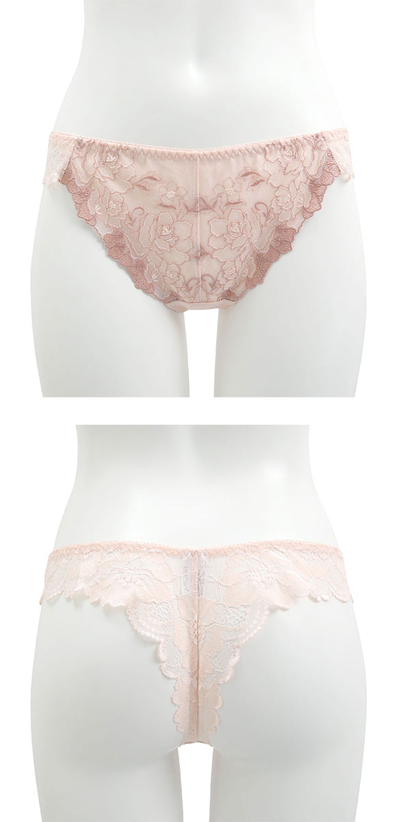 ビーオーエヌ bon ムードエレガンス シリーズ ショーツ Tバック バックレース M L LL 単品 大きいサイズ