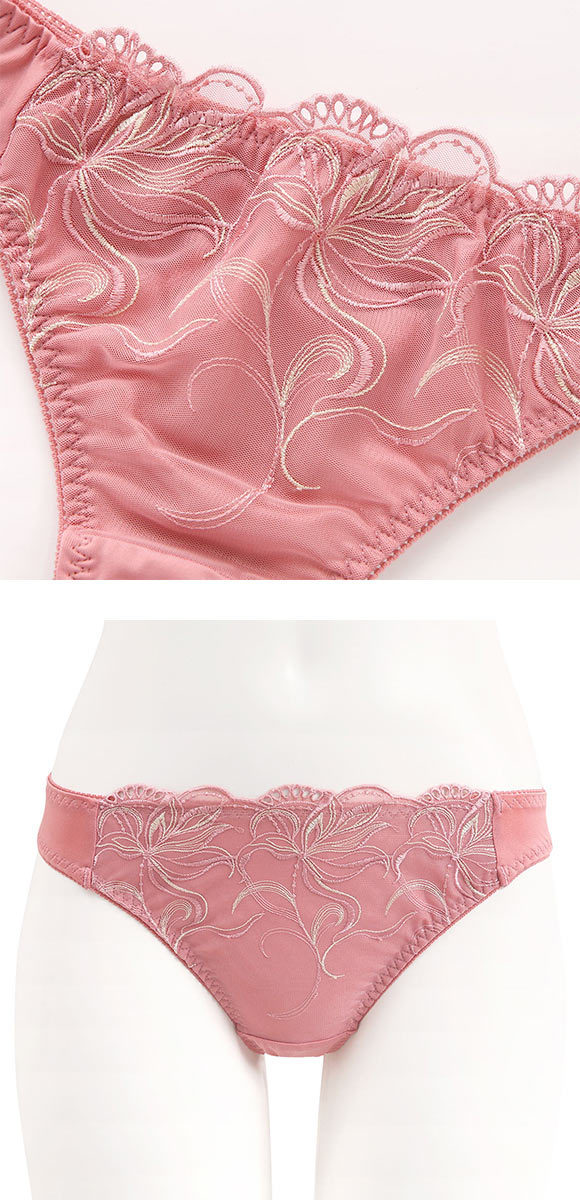 ビーオーエヌ 脇スッキリバストメイクブラ カシュクール フラワーレース シリーズ ショーツ Tバック M L LL 単品 大きいサイズ