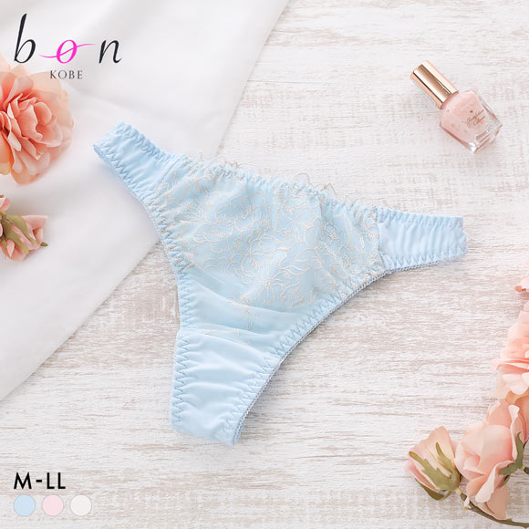 ビーオーエヌ 大輪のバラ シリーズ ショーツ Tバック M L LL 単品 大きいサイズ バックレース bon