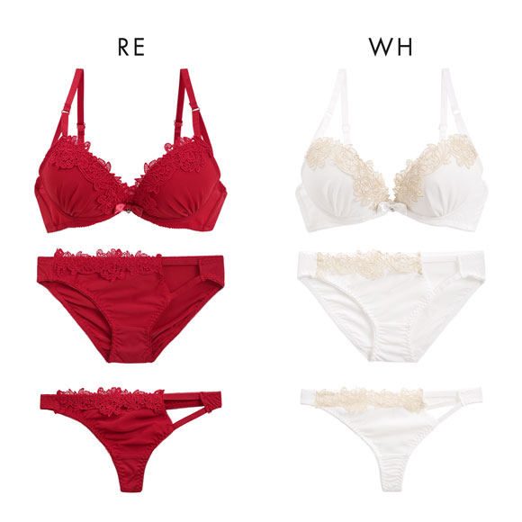 シフォンケミカル ブラジャー ショーツ セット Tバック 3点セット