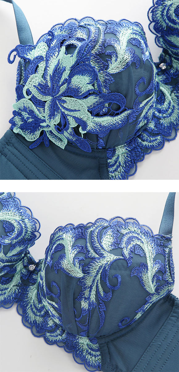 ビーオーエヌ bon バストメイクブラ ブリリアントケミカルモチーフレース シリーズ  BCDEF ブラジャー ショーツ セット 脇高 脇肉