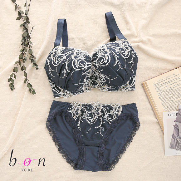 ビーオーエヌ 脇スッキリバストメイクブラ エレガントライン 脇高 ブラジャー ショーツ セット GHI 大きいサイズ 脇肉 bon