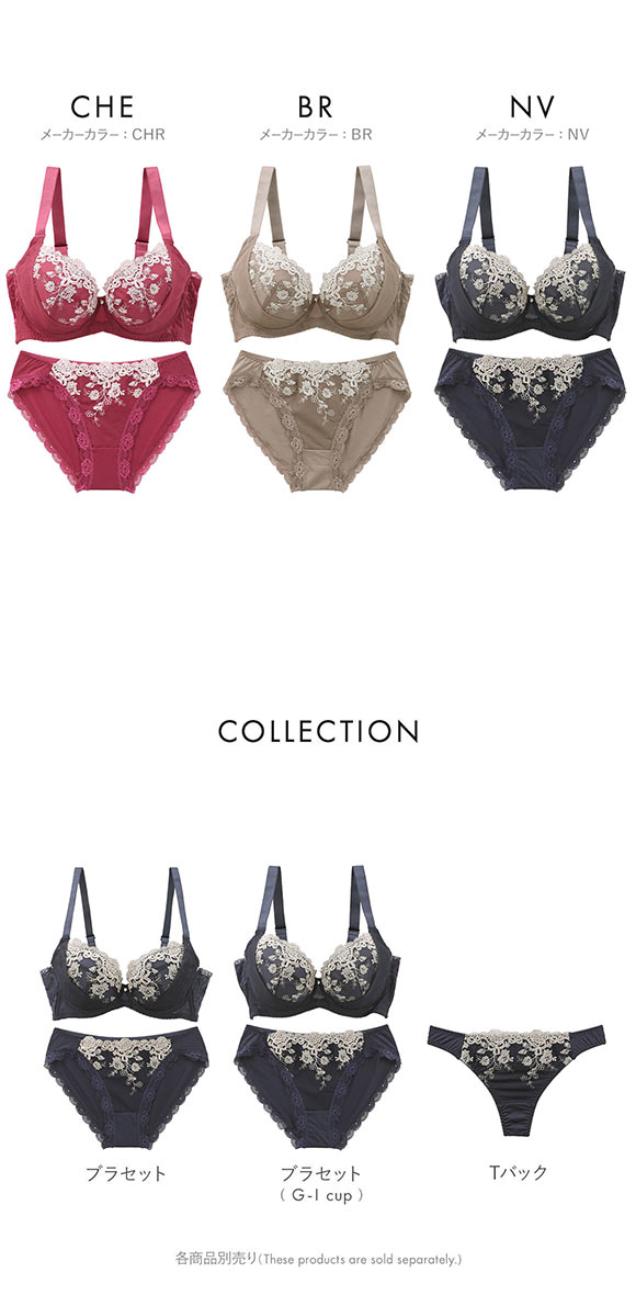 ビーオーエヌ 脇 細見え 胸元リッチ シュッとRich シリーズ ブラジャー ショーツ セット GHI 大きいサイズ 脇すっきり 脇肉 bon
