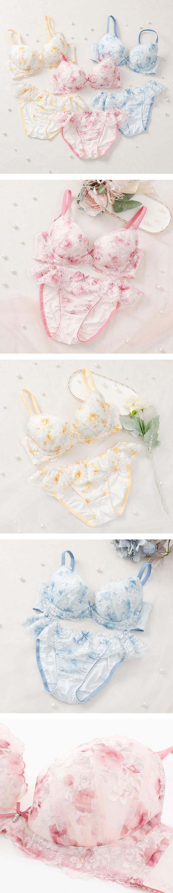 パリーゼ ローズパルファン ブラセット GH ナイスフィット 大きいサイズ ブラジャー ショーツ セット 下着 Palissee