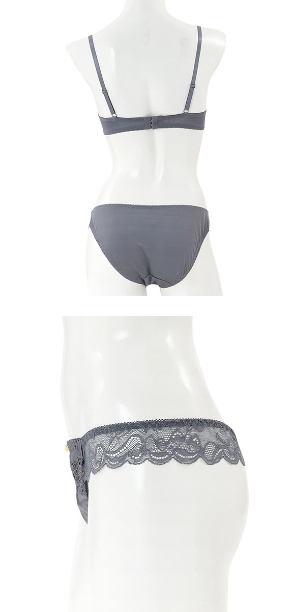 プチマリー マカロニコードローズケミカル ブラジャー ショーツ Tバック 3点セット EF petit marie BLACK