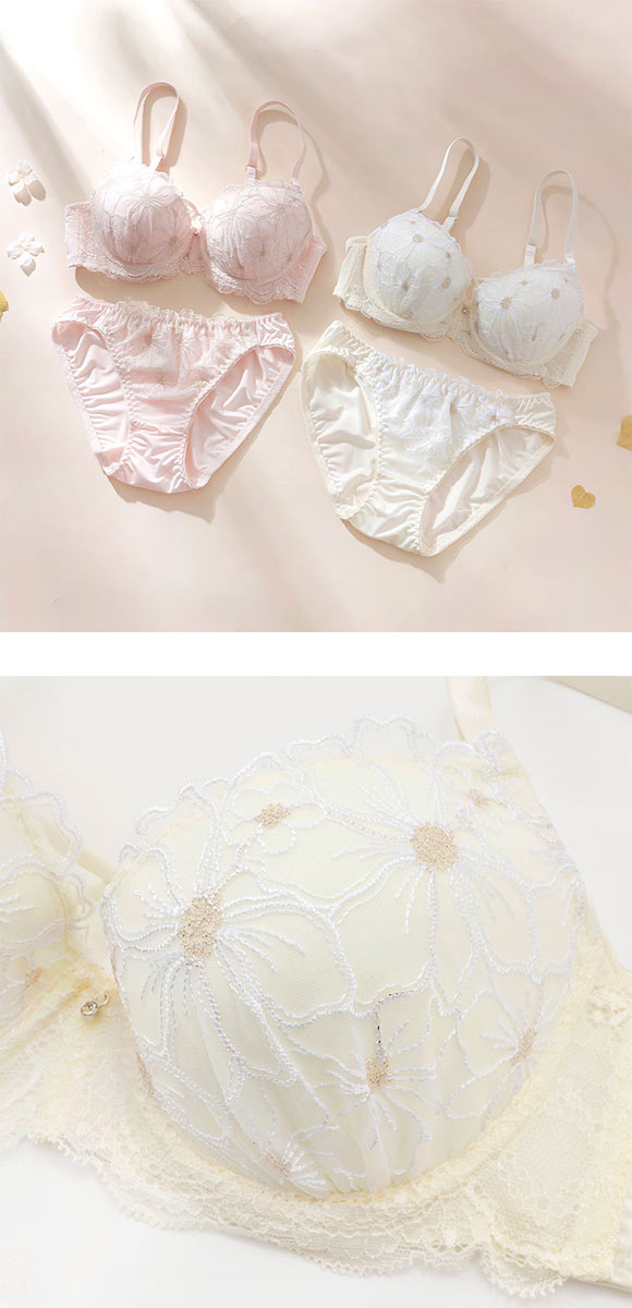 プチソワレ ブルーミングフラワー ブラセット ABCD クロスコード