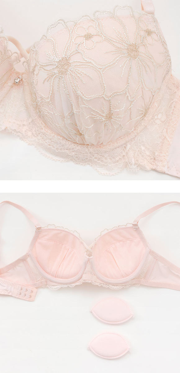 プチソワレ ブルーミングフラワー ブラセット ABCD クロスコード