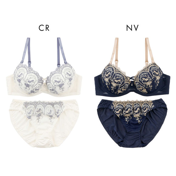 プチマリー ミニュイサンドリヨン ブラセット ABCDEF ブラジャー ショーツ セット シンデレラ 編み上げ風 petit marie WHITE