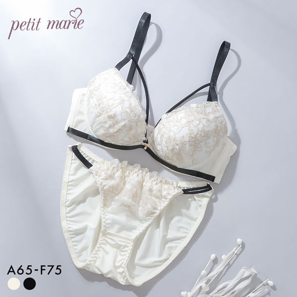 プチマリー モノトーンコード ブラセット ABCDEF ブラジャー ショーツ