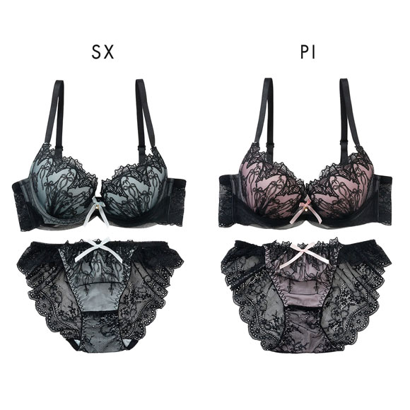 プチマリー リボンノクターン ブラセット ABCDEF ブラジャー ショーツ