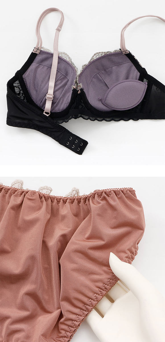 プチマリー ソレイユクレール ブラセット ABCDEF ブラジャー ショーツ セット 下着 大きいサイズ petit marie WHITE