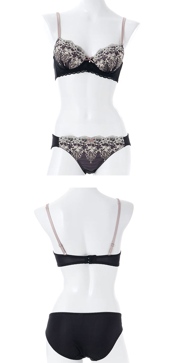 プチマリー ソレイユクレール ブラセット ABCDEF ブラジャー ショーツ セット 下着 大きいサイズ petit marie WHITE