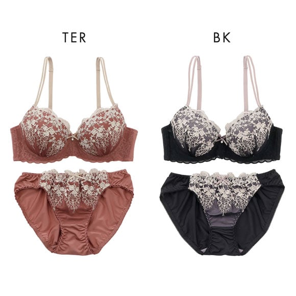 プチマリー ソレイユクレール ブラセット ABCDEF ブラジャー ショーツ セット 下着 大きいサイズ petit marie WHITE