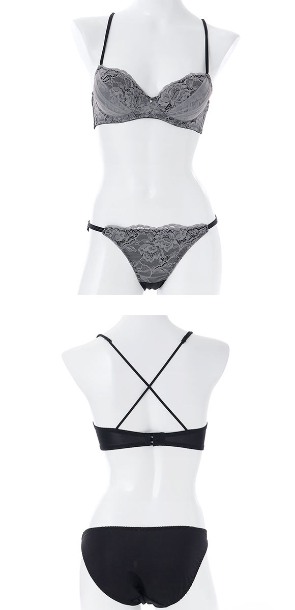 プチマリー バッククロスレース ブラセット ABCDEF ブラジャー