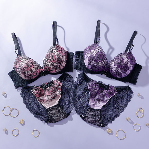 プチマリー Luxe Bloom ブラジャー ノーマルショーツ セット ブラ