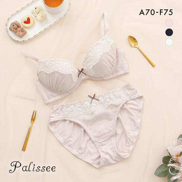 専用/Selute 93G ブラジャーショーツセット E75/M メゾンブリーズ MAISON BREEZE ギュピールレース ブラショーツ