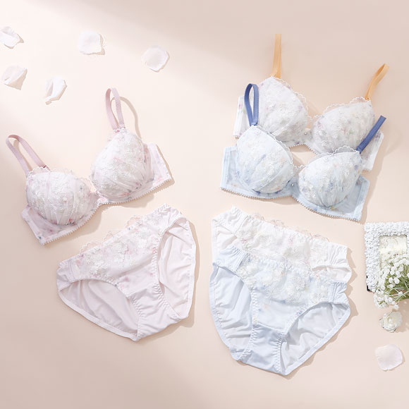 パリーゼ フェデフルール ブラセット ABCDEF ブラジャー ショーツ セット ナイスフィット プリント Palissee