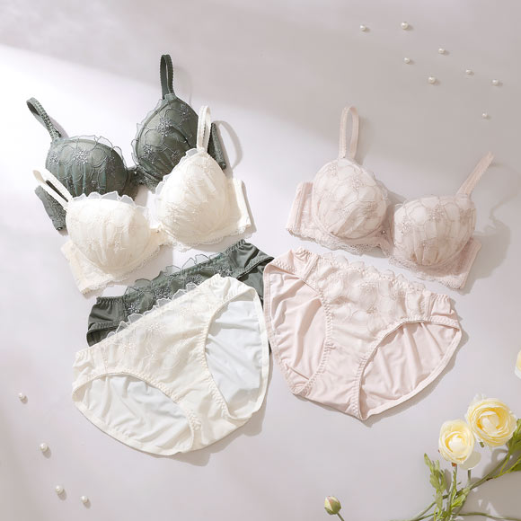 パリーゼ アザレアラメレース ブラセット ABCDEF ナイスフィット ブラジャー ショーツ セット Palissee