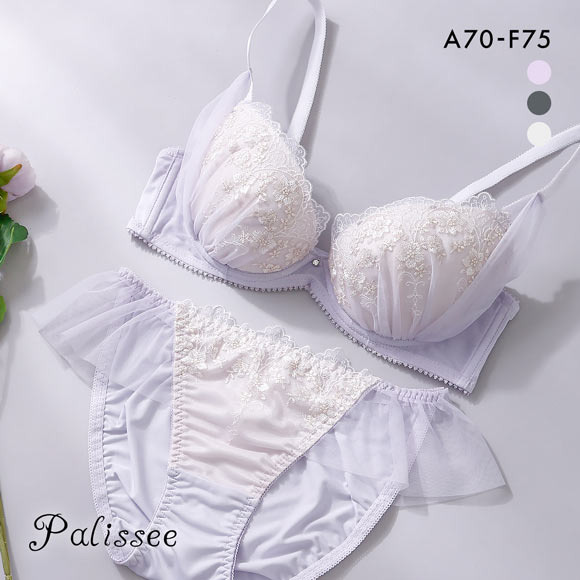 パリーゼ リュミエール ブラジャー ショーツ セット ナイスフィット ABCDEF サイドチュール Palissee