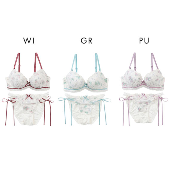 パリーゼ レザンリュバン ブラセット ABCDEF ブラジャー ショーツ セット サイドリボン Palissee