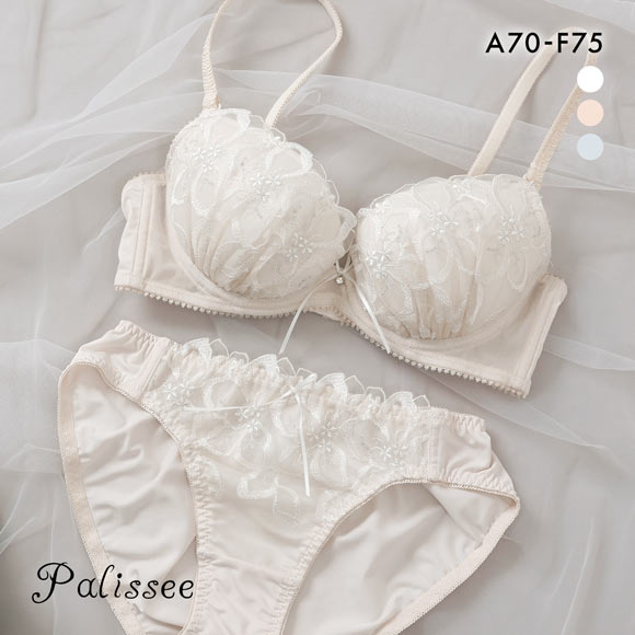 パリーゼ クレールフローラル ブラセット ABCDEF ブラジャー ショーツ セット Palissee