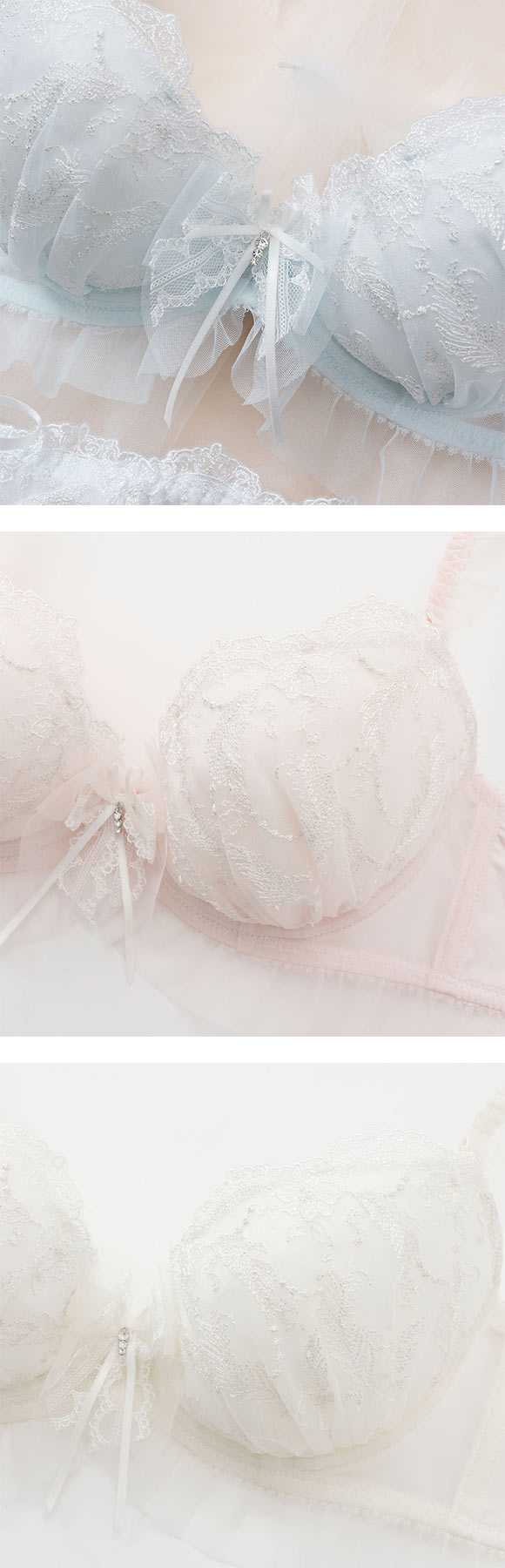 パリーゼ ailes d nge ブラセット ナイスフィット ABCDEF ブラジャー ショーツ セット 天使の羽 サイドリボン Palissee