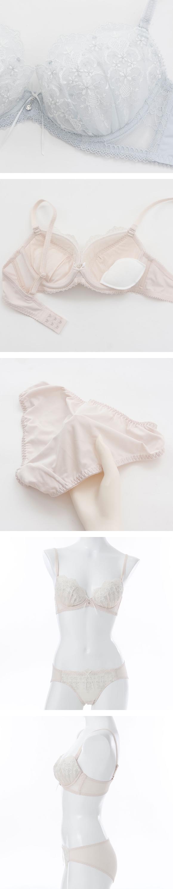 パリーゼ シェリーフルール ブラセット ABCDEF ブラジャー ショーツ セット 自然にバストをメイク ナイスフィット Palissee