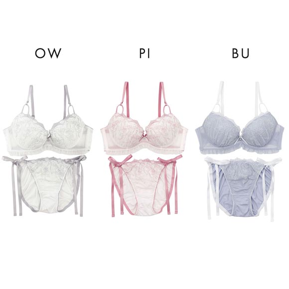 パリーゼ ロゼリボン ブラセット ABCDEF ブラジャー ショーツ セット ナイスフィット サイドリボン Palissee