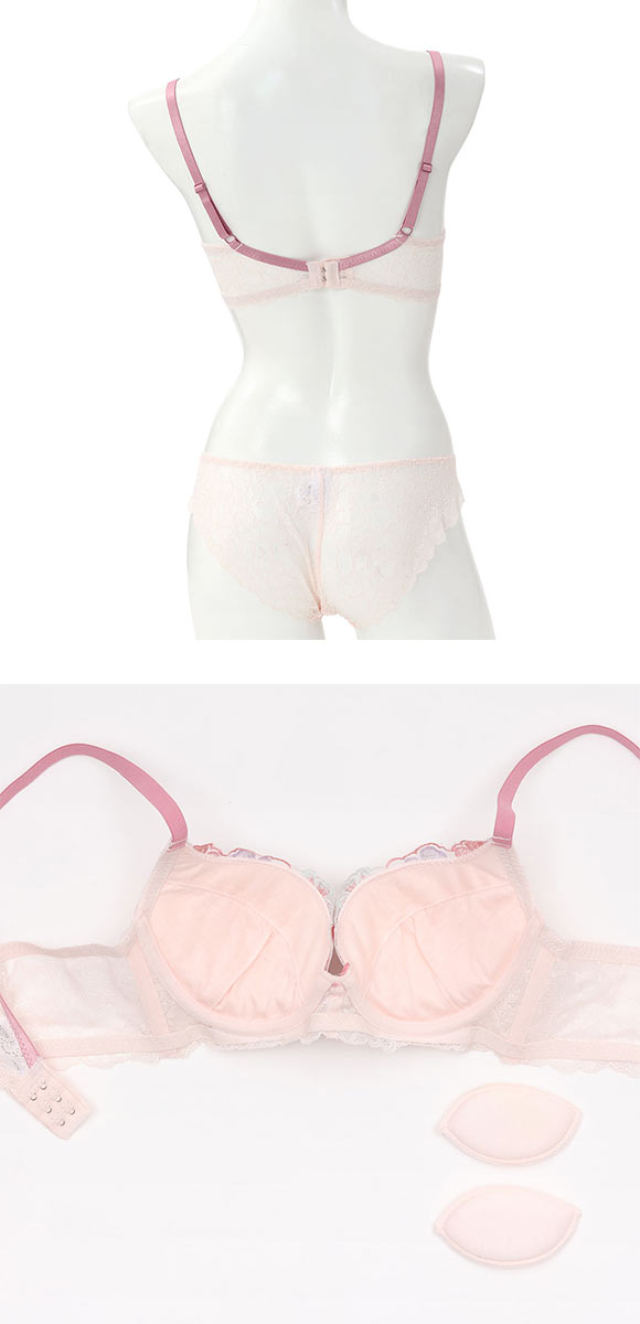 スパークス SPARKS 脇高 ブラジャー ショーツ セット ABCDEF 谷間 盛りブラ ノーマルショーツ バックレース